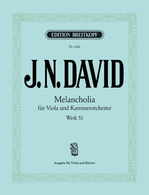 Other Cover Image Melancholia Werk 53