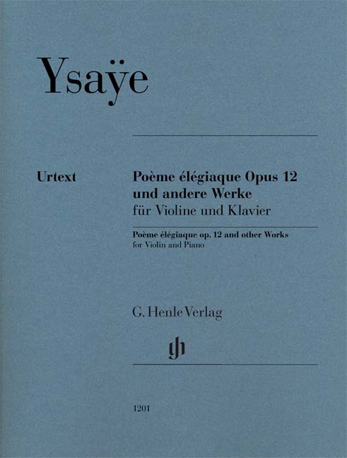 Front Cover Image Poème élégiaque op. 12 und andere Werke