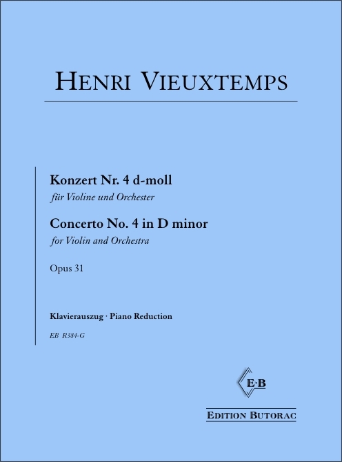 Front Cover Image Violinkonzert Nr. 4 d-moll op. 31