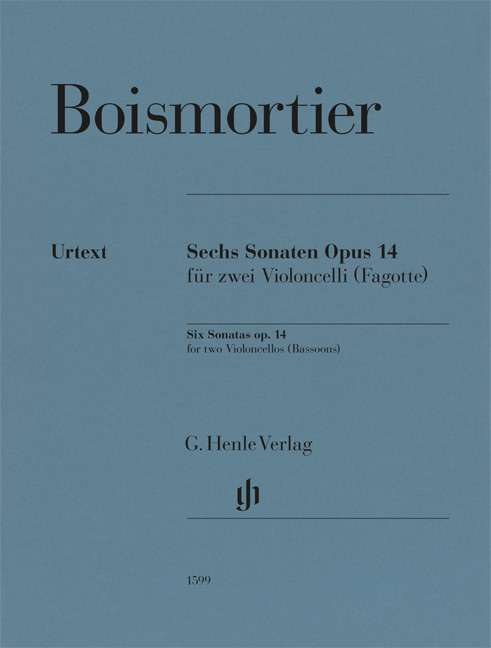 Front Cover Image Sechs Sonaten für zwei Violoncelli (Fagotte) op. 14
