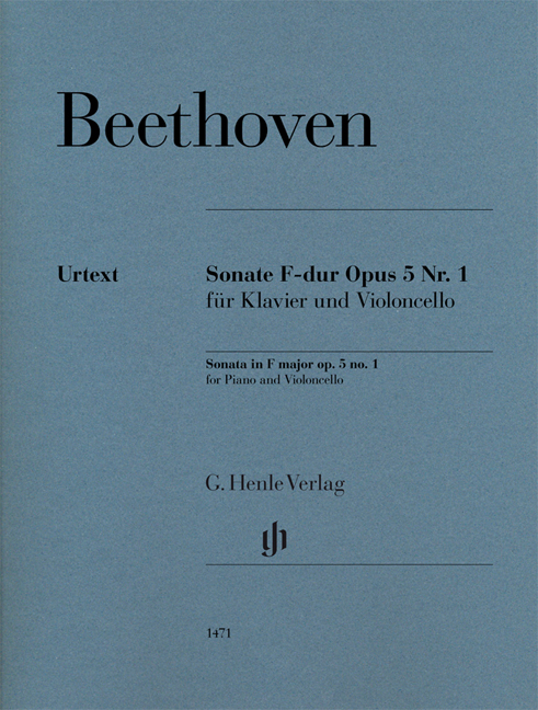 Front Cover Image Sonate F-dur op. 5,1 für Klavier und Violoncello