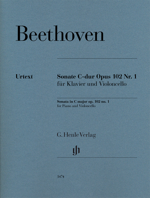 Front Cover Image Sonate C-dur op. 102,1 für Klavier und Violoncello