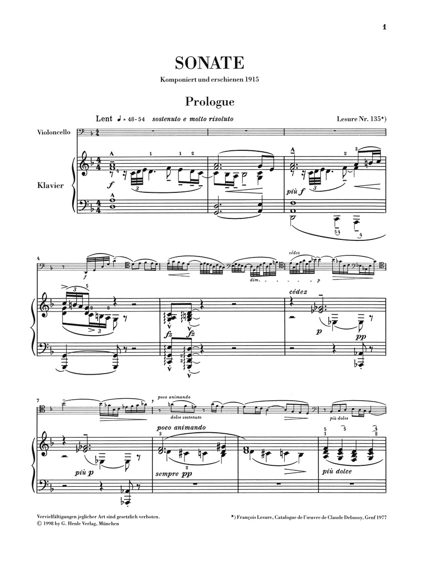 Other Cover Image Sonate für Violoncello und Klavier d-moll