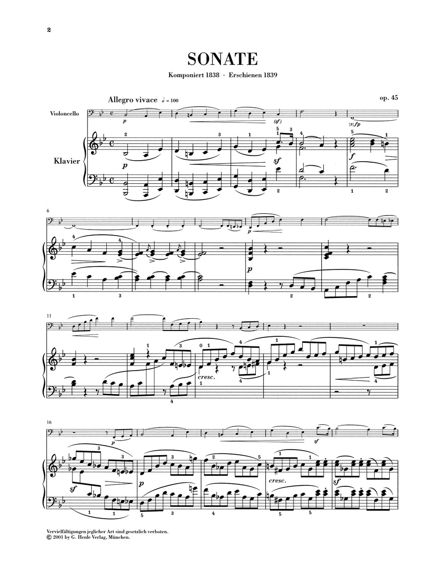 Other Cover Image Sonate B-dur op. 45