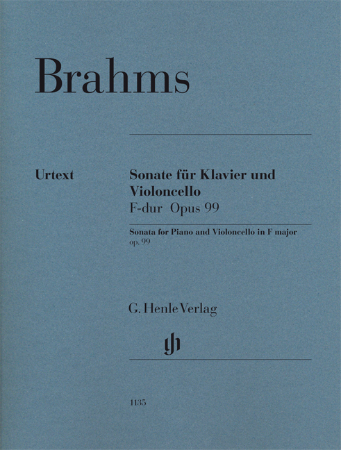 Front Cover Image Sonate für Klavier und Violoncello F-dur op. 99