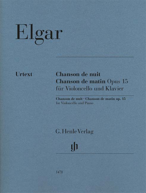 Front Cover Image Chanson de nuit, Chanson de matin für Violoncello und Klavier op. 15