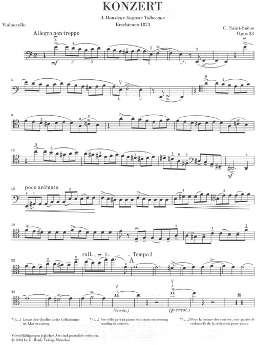 Other Cover Image Violoncellokonzert Nr. 1 a-moll op. 33