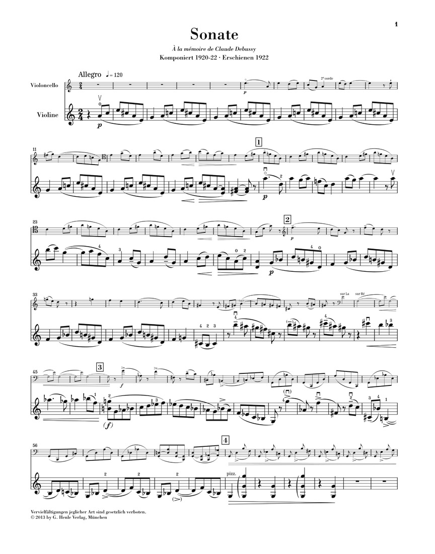 Other Cover Image Sonate für Violine und Violoncello