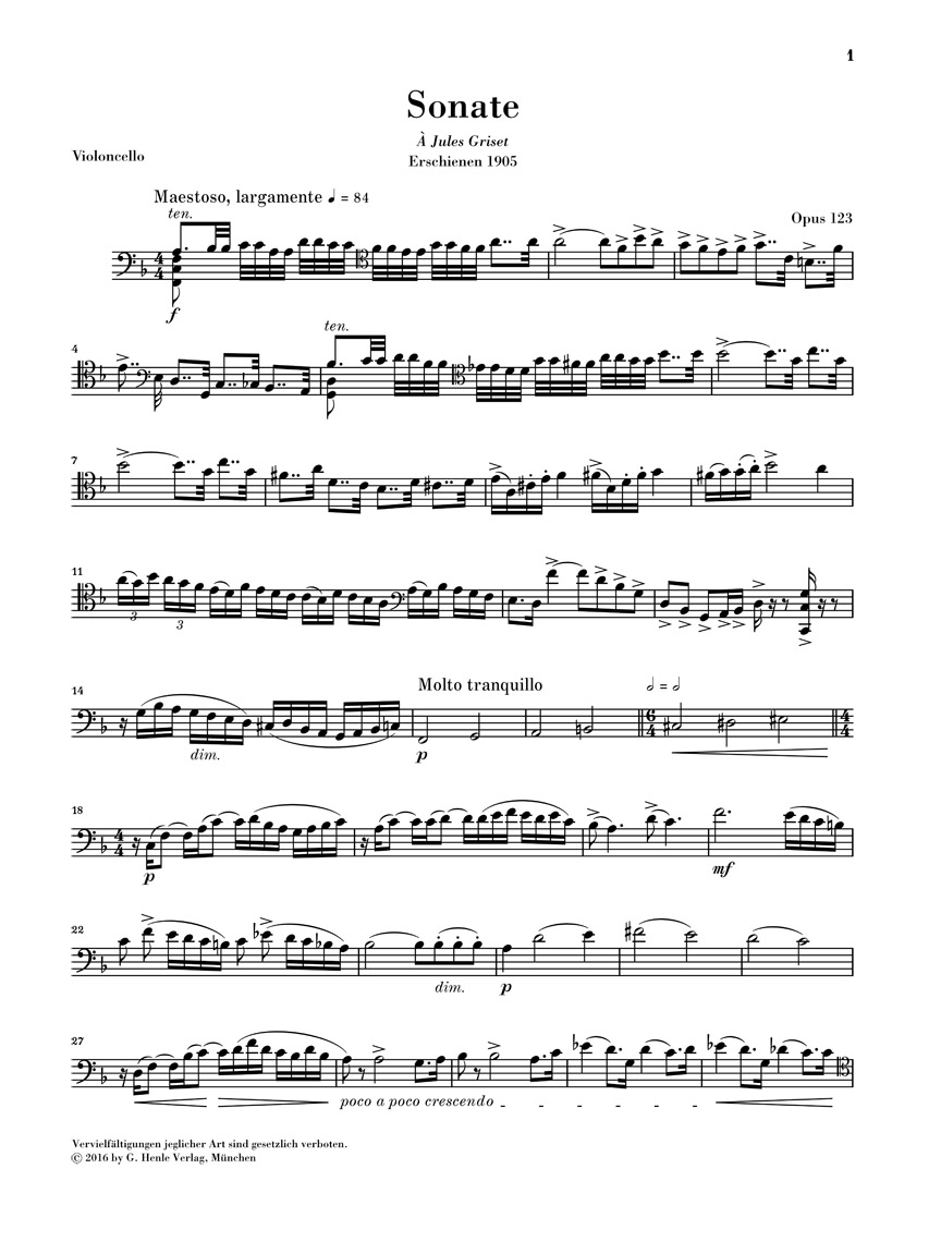 Other Cover Image Sonate Nr. 2 F-dur op. 123 für Violoncello und Klavier