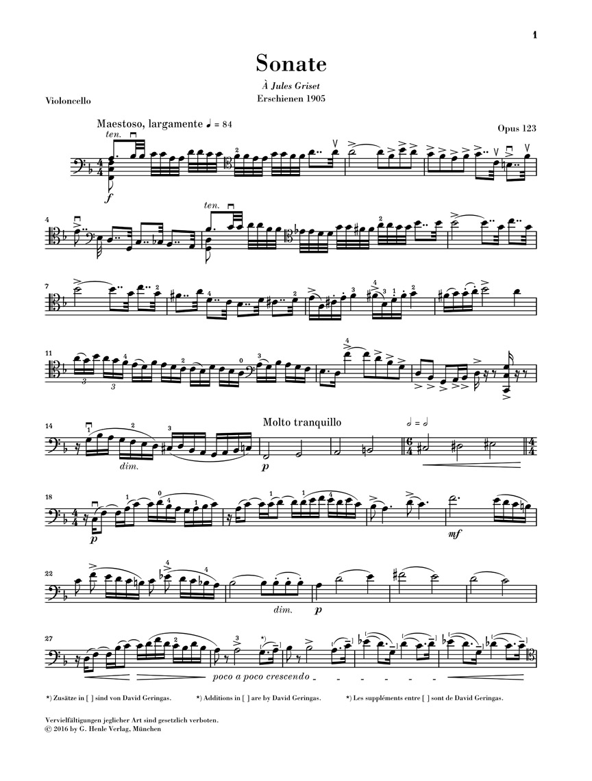 Other Cover Image Sonate Nr. 2 F-dur op. 123 für Violoncello und Klavier