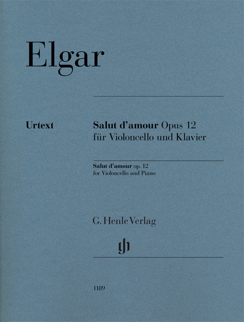 Front Cover Image Salut d'amour op. 12 für Violoncello und Klavier