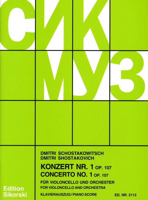 Front Cover Image Konzert für Violoncello und Orchester Nr. 1 op. 107