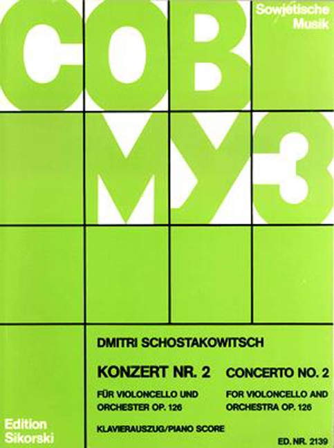 Front Cover Image Konzert für Violoncello und Orchester Nr. 2 op. 126