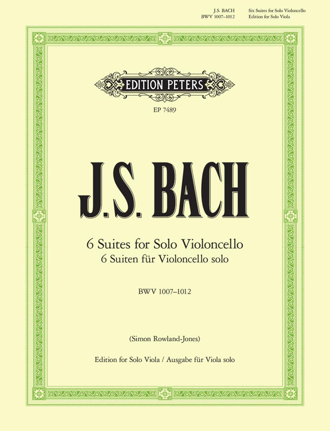Front Cover Image Suiten für Violoncello solo BWV 1007-1012