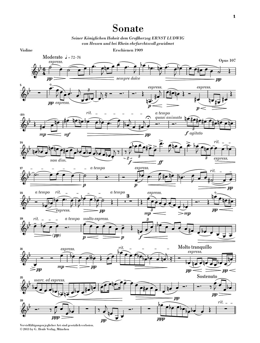 Other Cover Image Klarinettensonate Opus 107