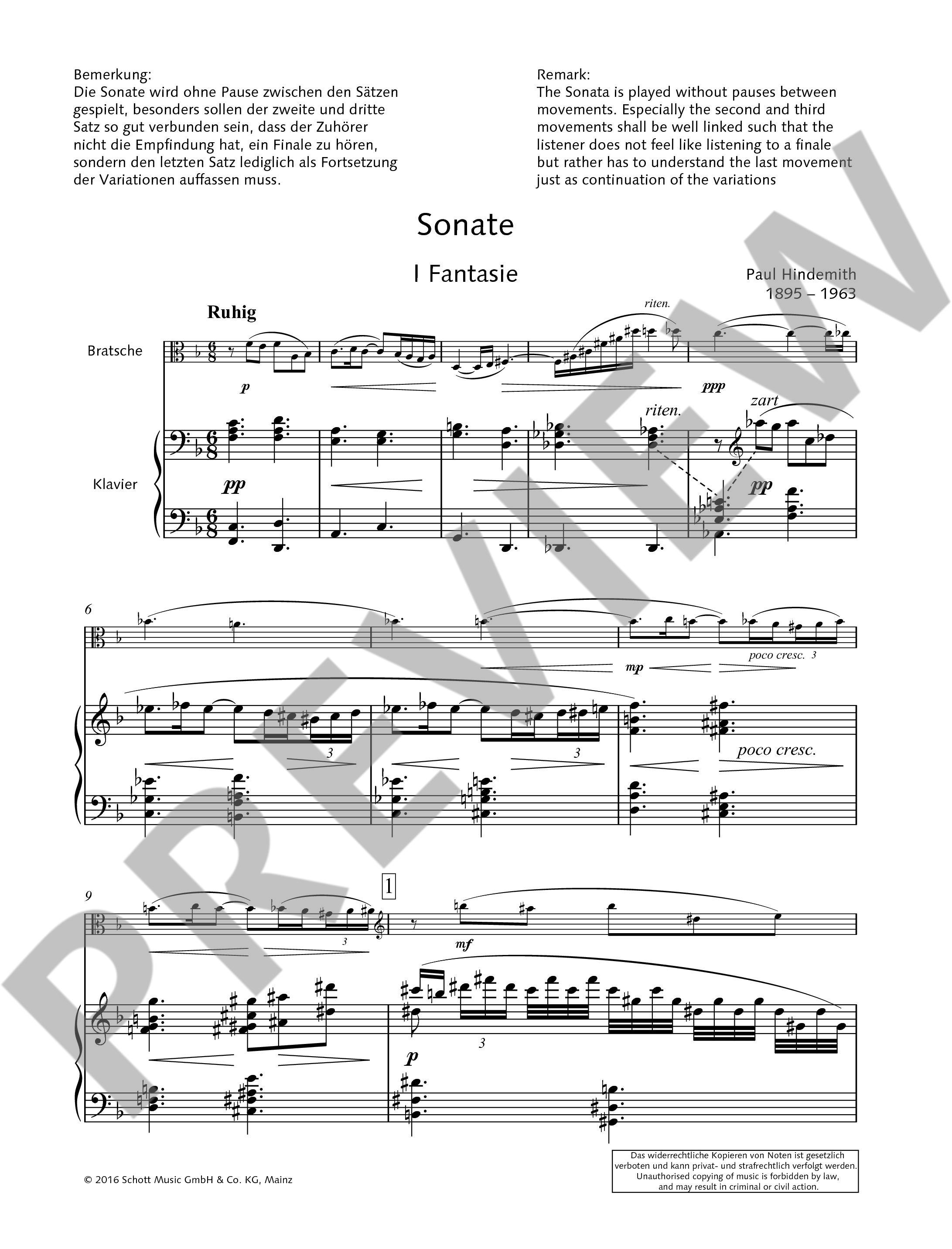 Other Cover Image Sonate für Bratsche und Klavier F-Dur op. 11/4