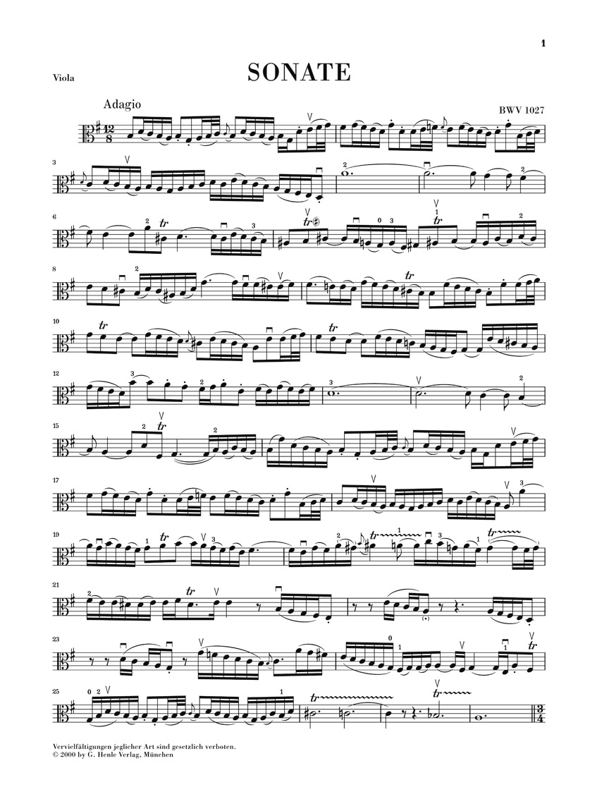 Other Cover Image Drei Gambensonaten BWV 1027-1029