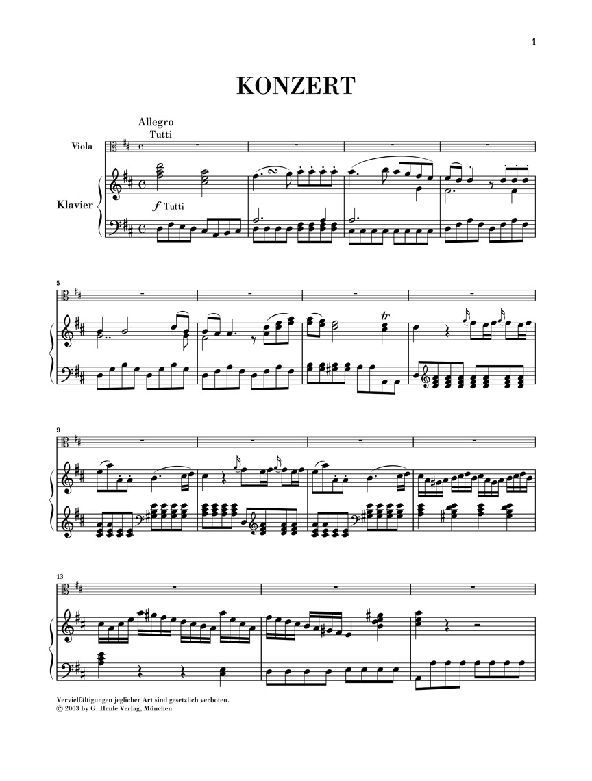 Other Cover Image Violakonzert D-dur