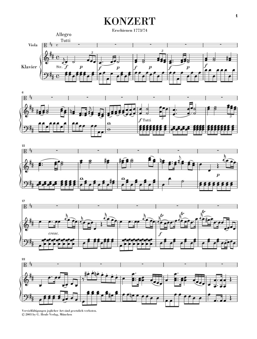 Other Cover Image Violakonzert D-dur