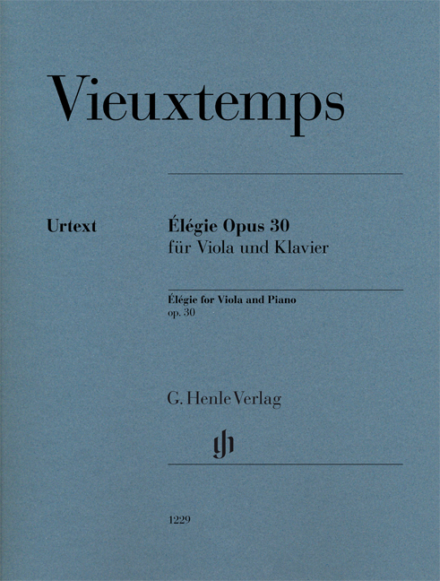 Front Cover Image Élégie op. 30 für Viola und Klavier