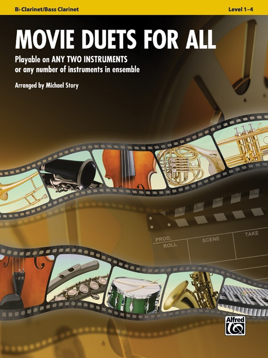 Front Cover Image Movie Duets for All - Clarinet