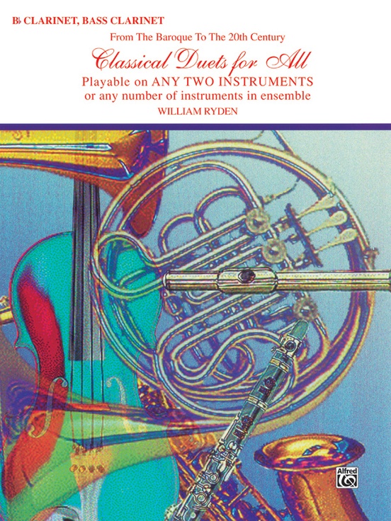 Front Cover Image Classical Duets for All - B-flat Clarinet, Bass Clarinet Book