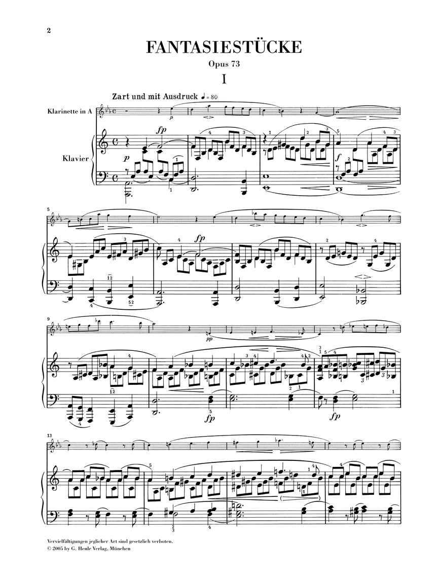 Other Cover Image Fantasiestücke op. 73 für Klavier und Klarinette