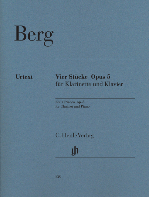 Front Cover Image Vier Stücke für Klarinette und Klavier op. 5
