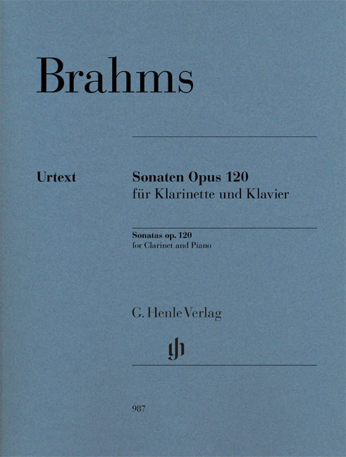 Front Cover Image Sonaten Opus 120 für Klarinette und Klavier