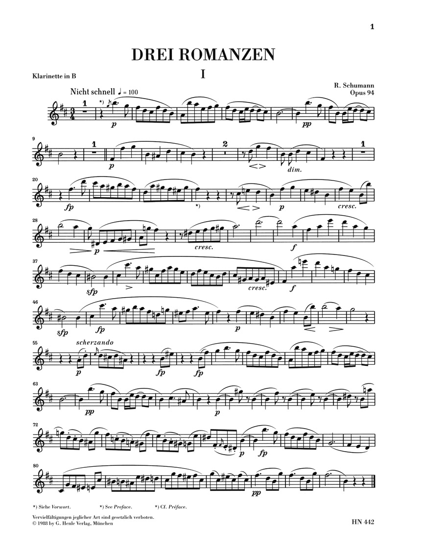 Other Cover Image Drei Romanzen op. 94 für Oboe und Klavier