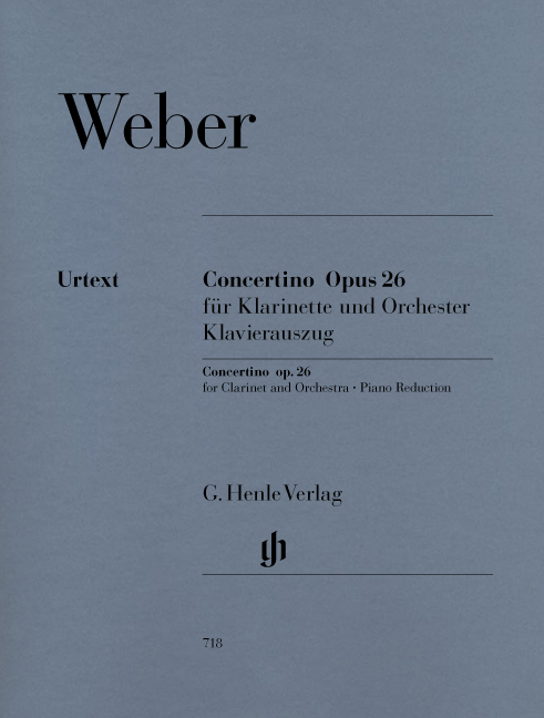 Front Cover Image Concertino op. 26 für Klarinette und Orchester