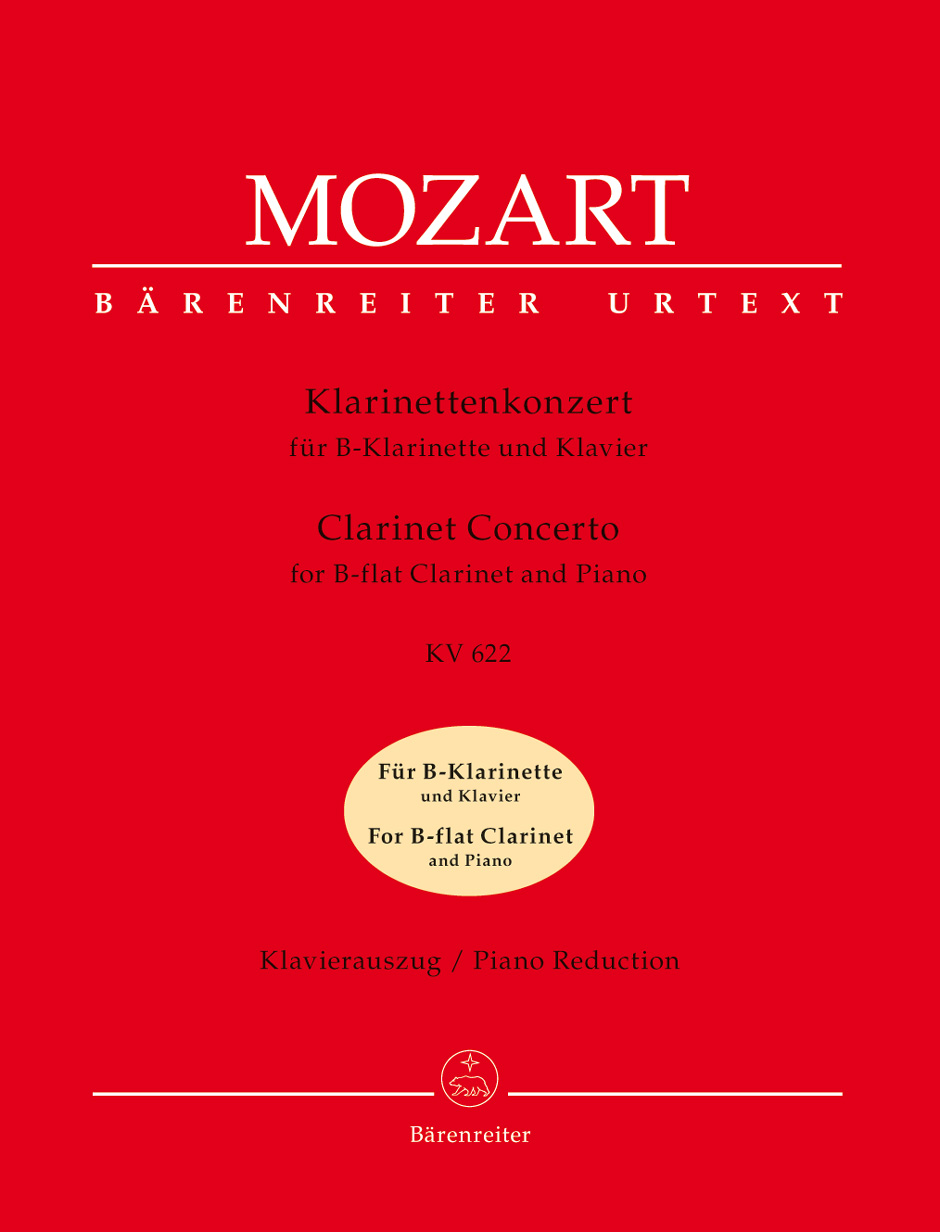 Front Cover Image Klarinettenkonzert für B-Klarinette und Klavier KV 622