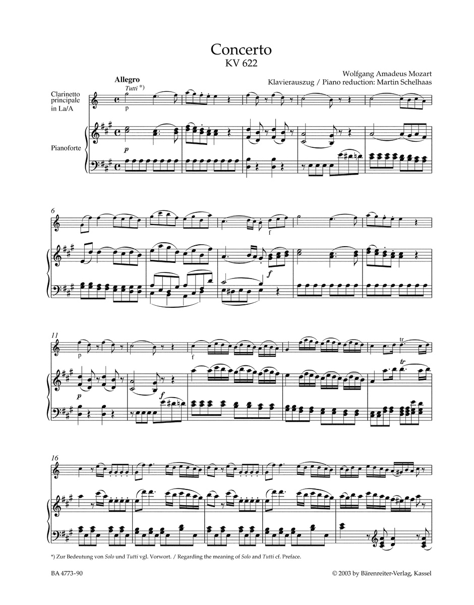 Other Cover Image Konzert für Klarinette und Orchester A-Dur KV 622