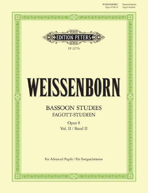 Other Cover Image Fagott-Studien, Heft 2: für Fortgeschrittene op. 8