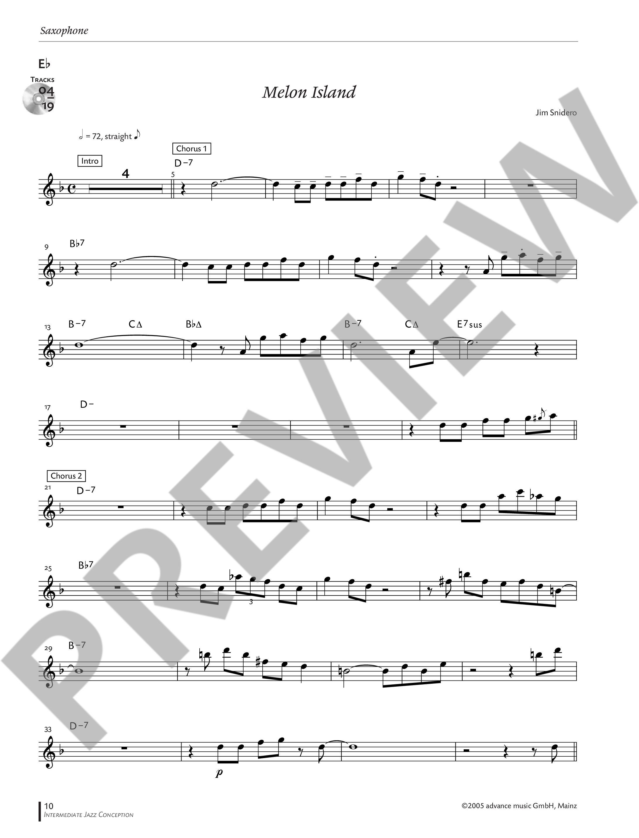 Other Cover Image Intermediate Jazz Conception Alto & Baritone Saxophone