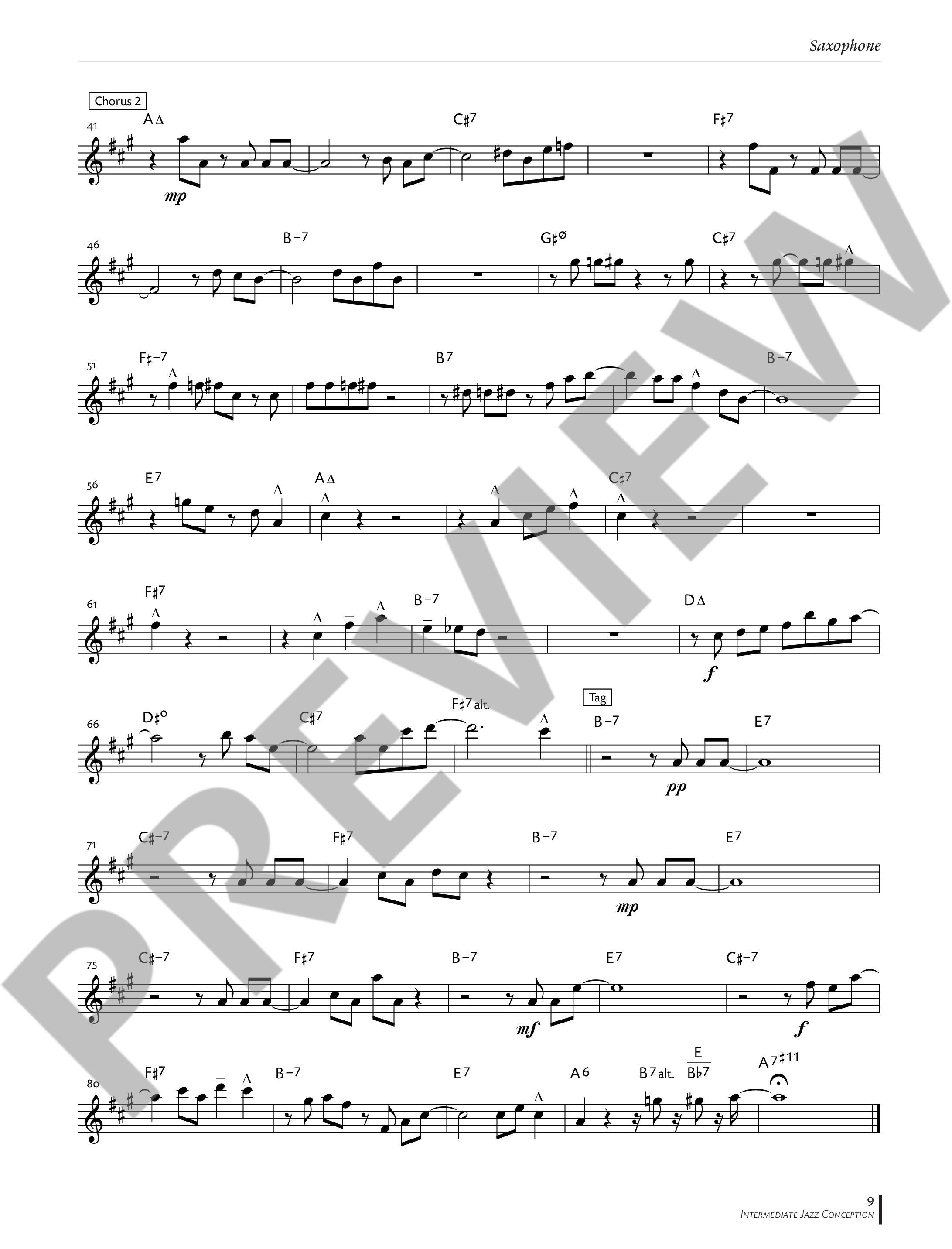 Other Cover Image Intermediate Jazz Conception Alto & Baritone Saxophone