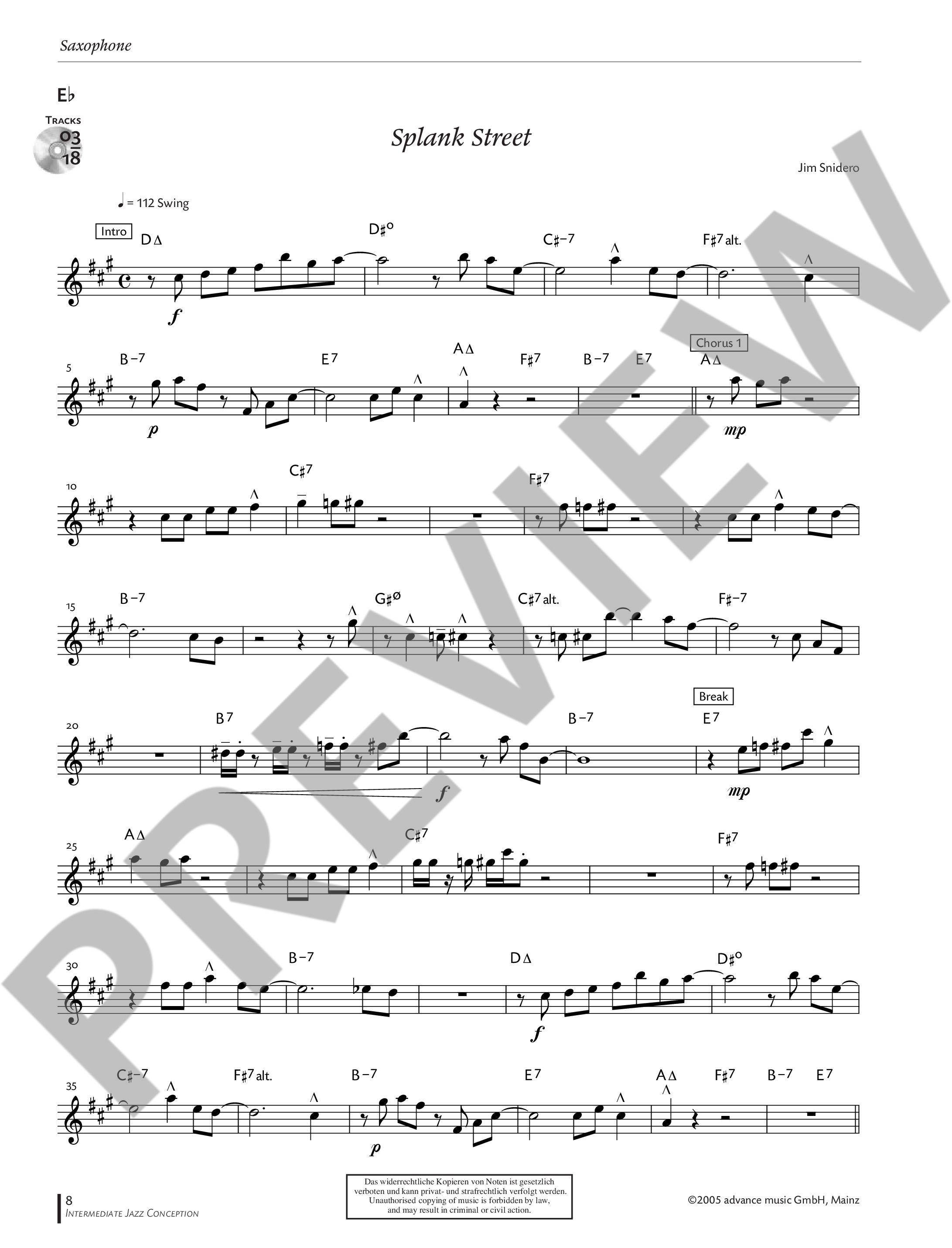 Other Cover Image Intermediate Jazz Conception Alto & Baritone Saxophone