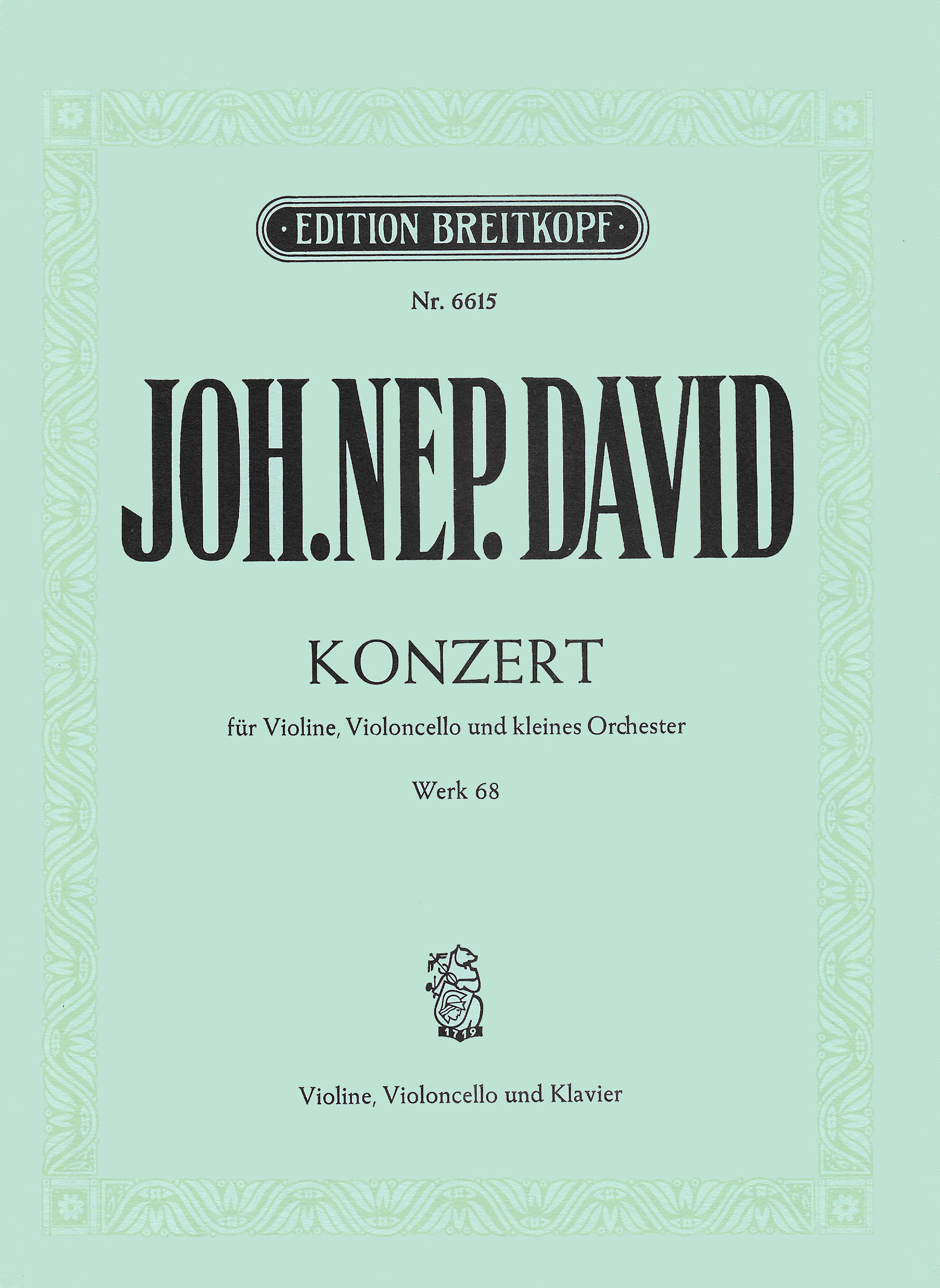Other Cover Image Konzert für Violine und Violoncello Werk 68 (1969)