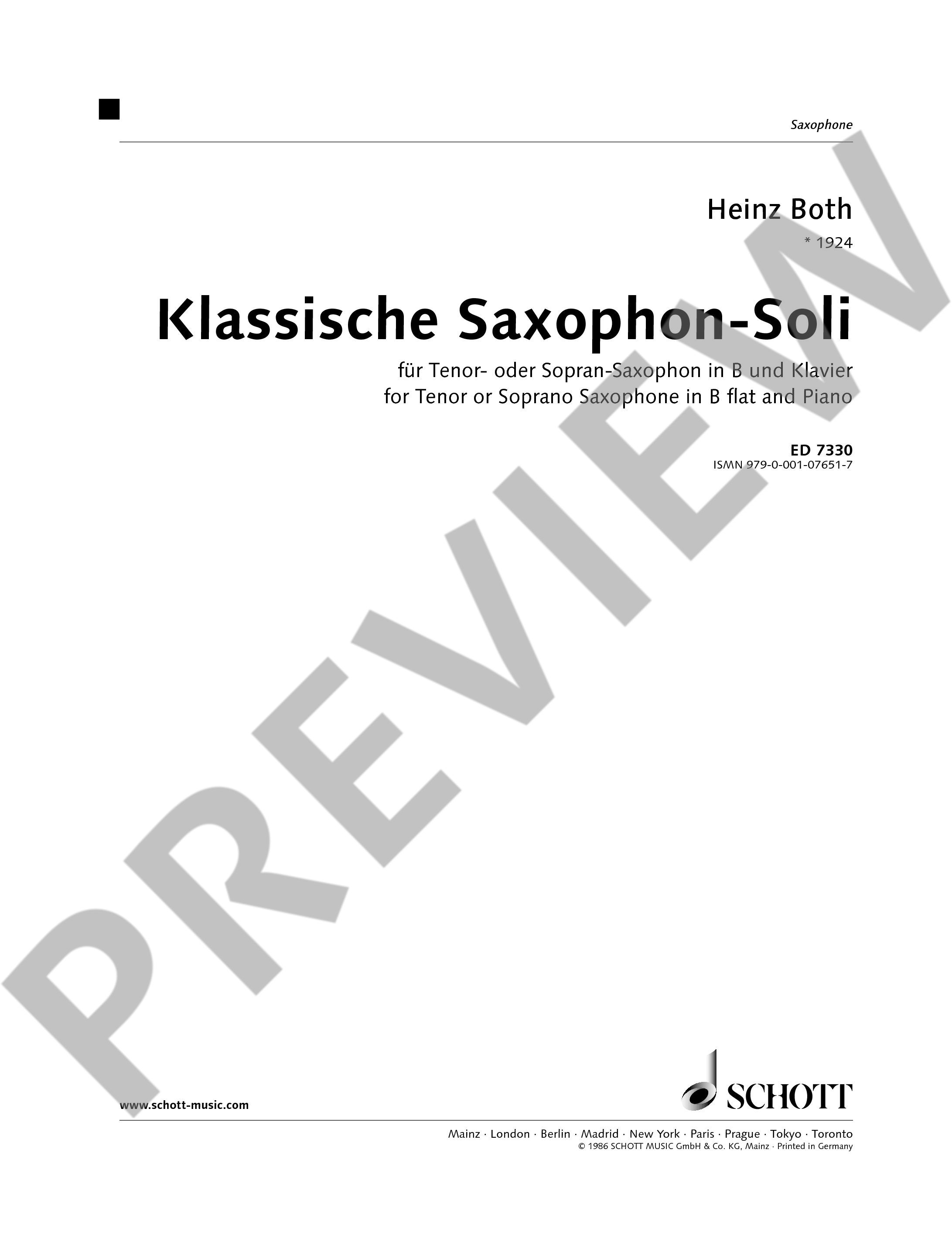 Other Cover Image Klassische Saxophon-Soli