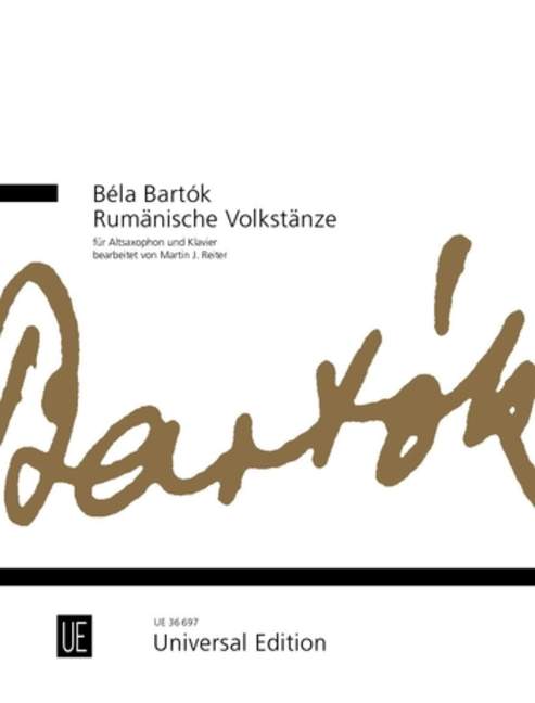 Front Cover Image Rumänische Volkstänze für Altsaxophon und Klavier