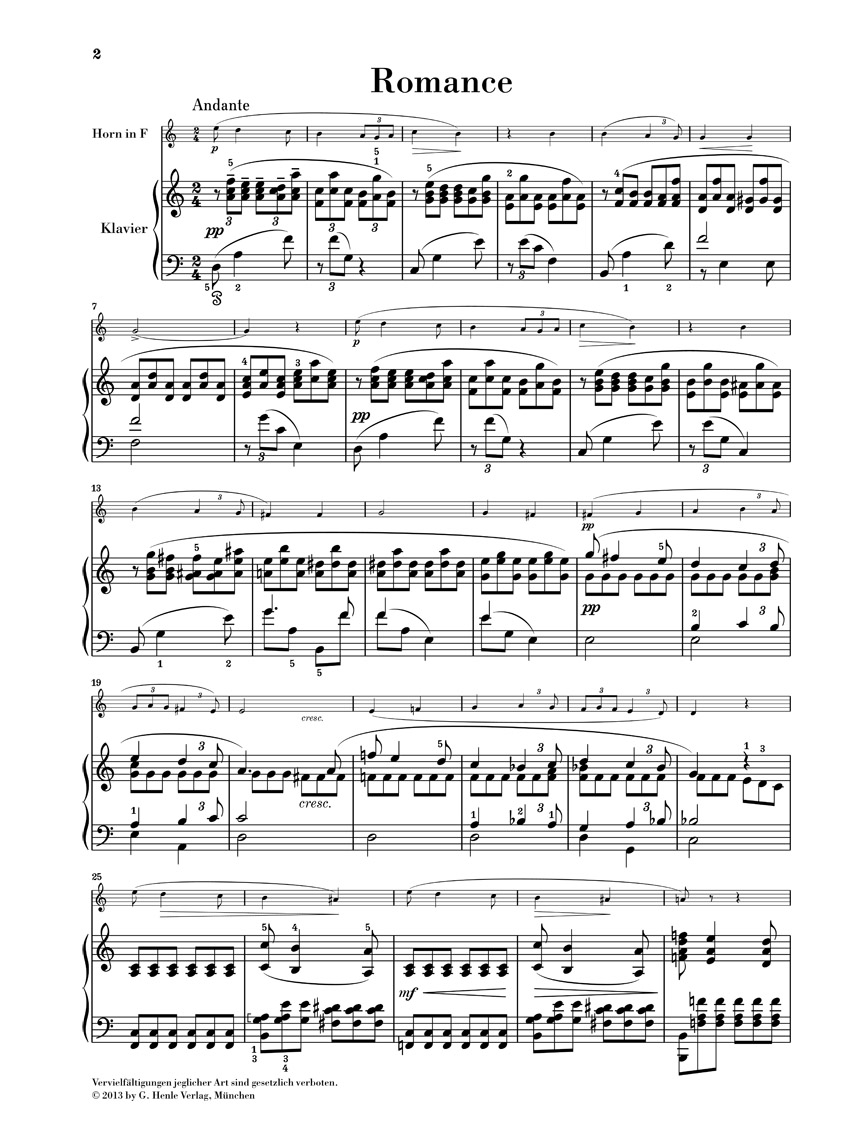 Other Cover Image Romance für Horn und Klavier