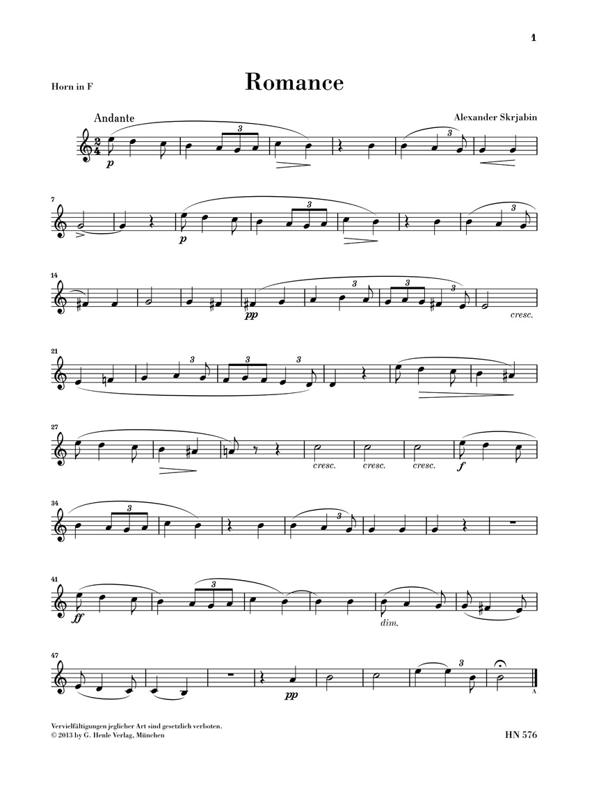 Other Cover Image Romance für Horn und Klavier
