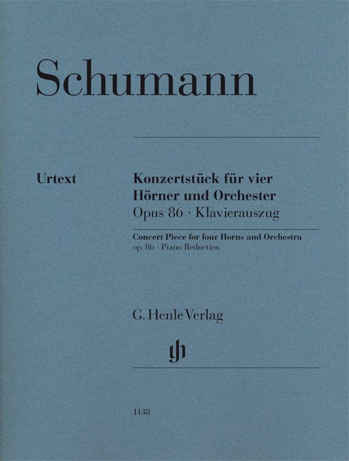 Front Cover Image Konzertstück für 4 Hörner und Klavier op. 86