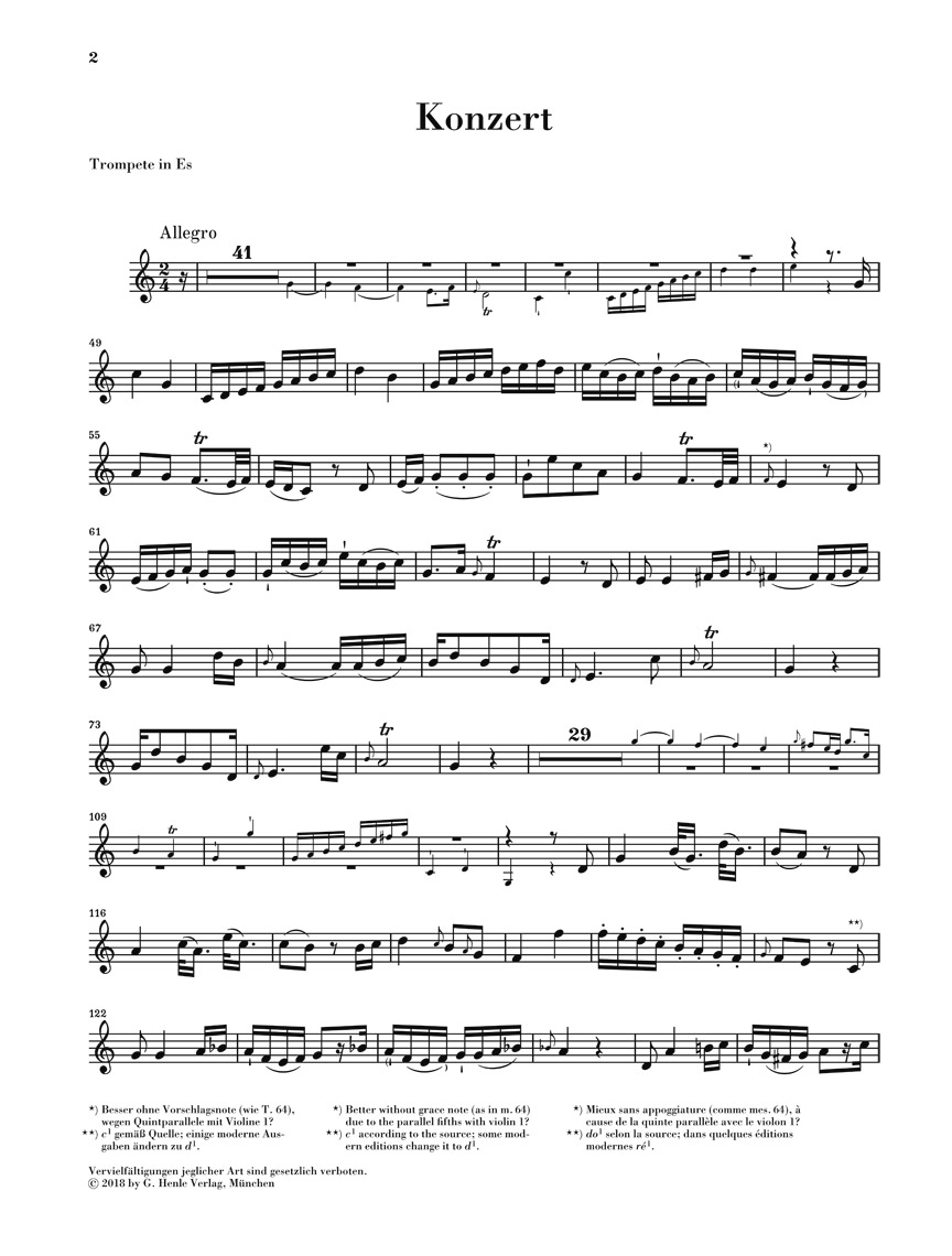 Other Cover Image Konzert für Horn (Trompete) und Streicher Es-dur