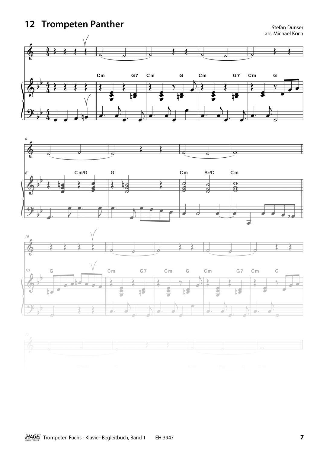 Other Cover Image Trompeten Fuchs Band 1 - Klavierbuch
