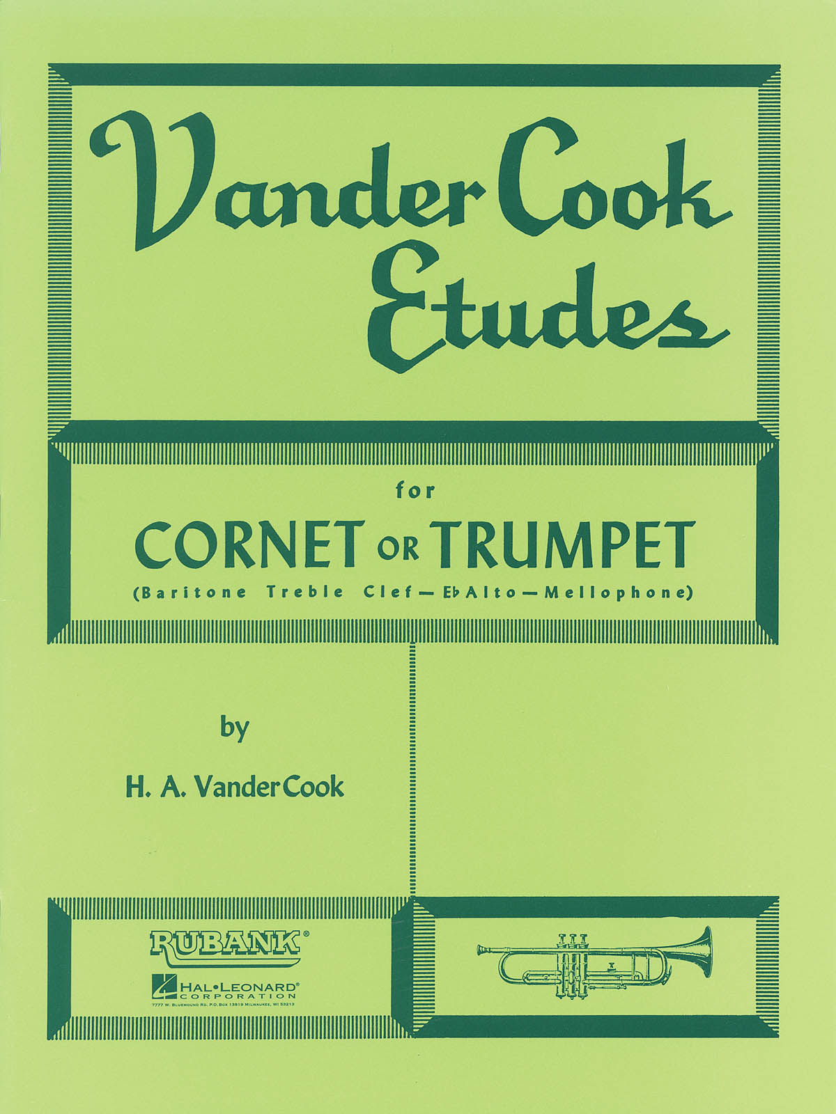 Other Cover Image Vandercook Etudes For Cornet or Trumpet