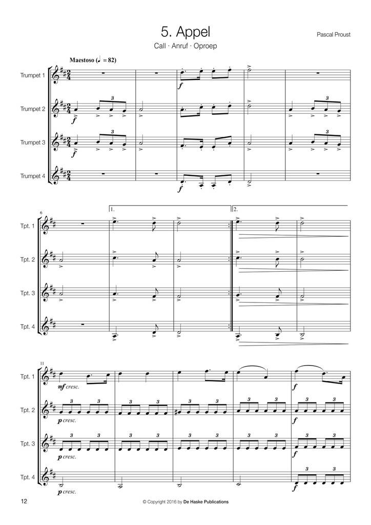 Other Cover Image 14 Easy Trumpet Quartets
