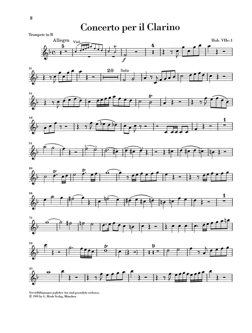 Other Cover Image Konzert für Trompete und Orchester Es-Dur Hob. VIIe:1