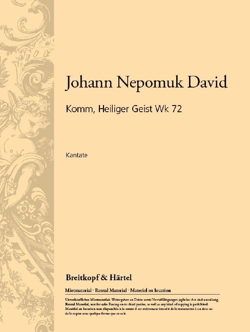 Other Cover Image Komm, Heiliger Geist Werk 72