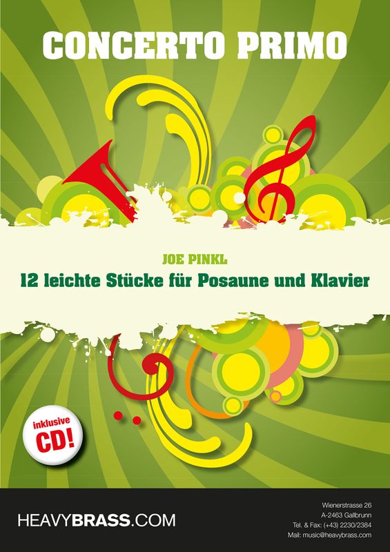 Front Cover Image 12 leichte Stücke für Posaune und Klavier